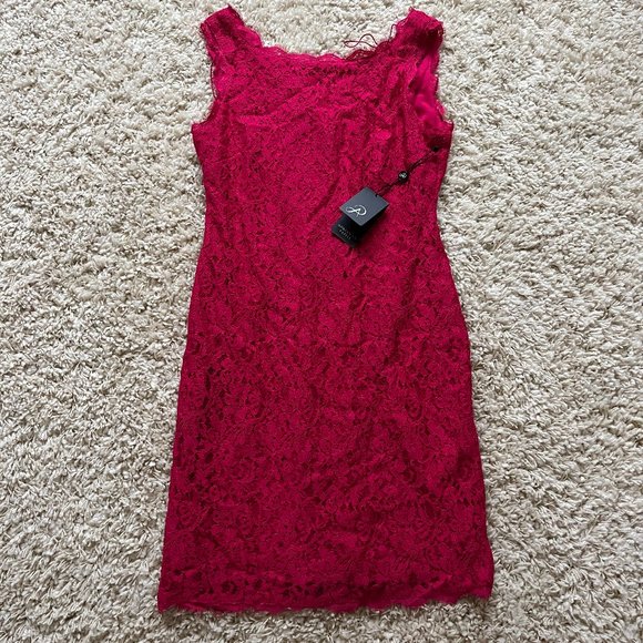 NWT pink lace dress by Adrianna Papell - Picture 1 of 2